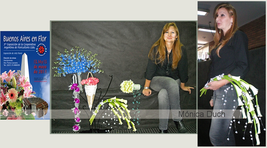 2011 EXPO BUENOS AIRES EN FLOR - DEMOSTRACION MONICA DUCH RAMOS DE NOVIA  DE VANGUARDIA